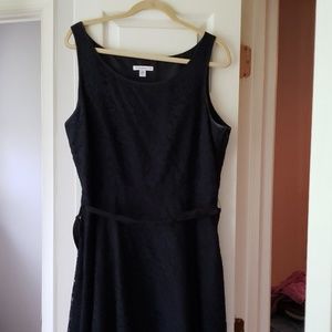 Isaac Mizrahi lace over lay sleeveless dress